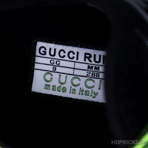 Gucci Run Sneakers - Black Yellow (Dot Perfect)