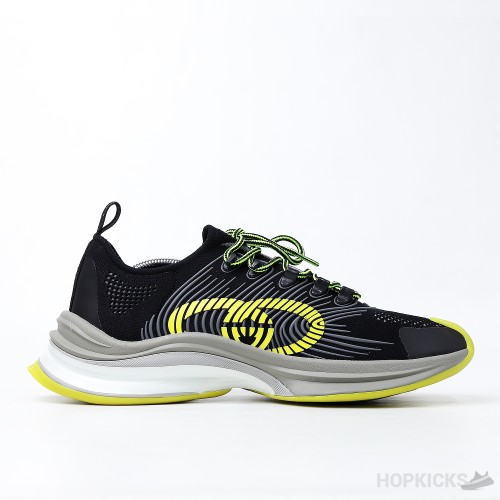 Gucci Run Sneakers - Black Yellow (Dot Perfect)