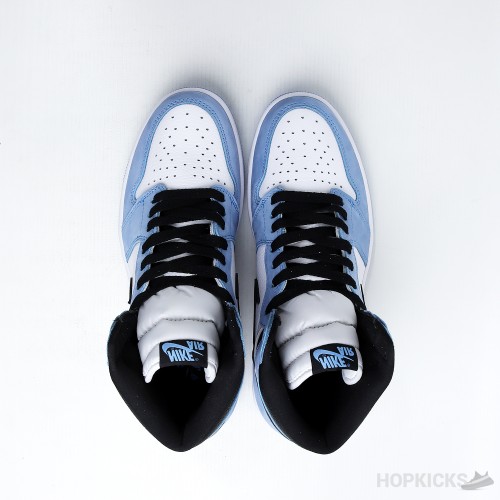 Air Jordan 1 Retro High White University Blue Black (Dot Perfect)