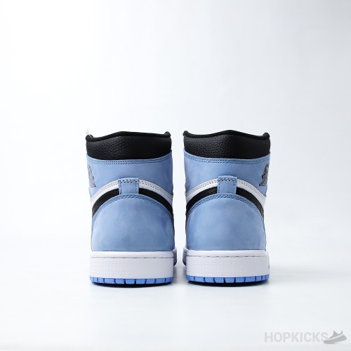 Air Jordan 1 Retro High White University Blue Black (Dot Perfect)