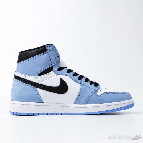 Air Jordan 1 Retro High White University Blue Black (Dot Perfect)