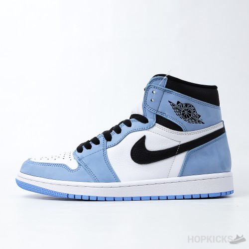 Air Jordan 1 Retro High White University Blue Black (Dot Perfect)