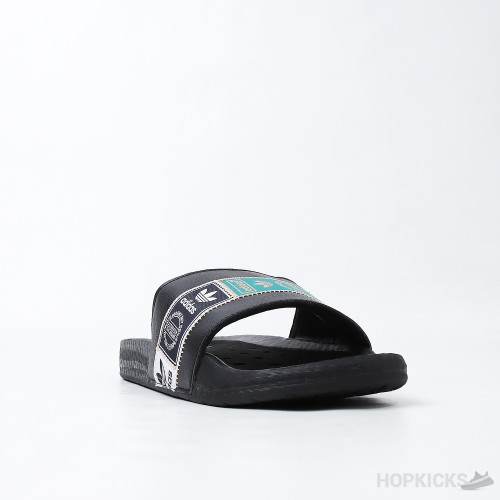 Adillete Boost Slide Black Green (Premium) 