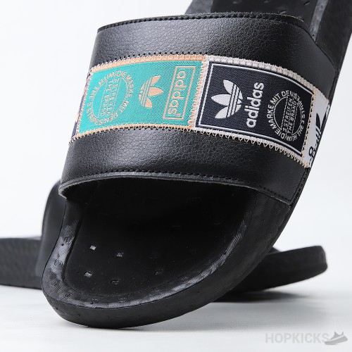 Adillete Boost Slide Black Green (Premium) 