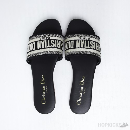 DIOR DWAY SLIDE Black (Dot Perfect)