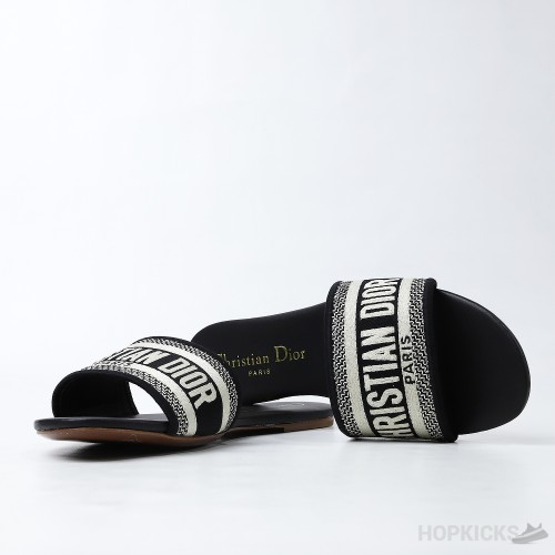 DIOR DWAY SLIDE Black (Dot Perfect)