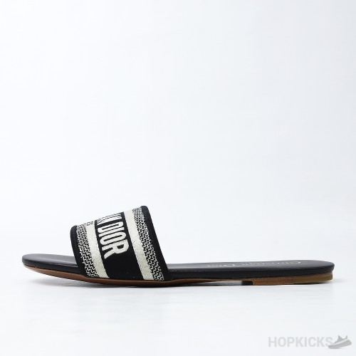 DIOR DWAY SLIDE Black (Dot Perfect)