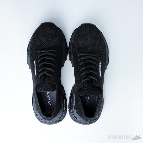 D&GG Daymaster Black Knitted Mesh Sneakers (Dot Perfect)