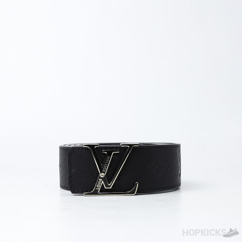 LV Monogram Embossed Black Belt