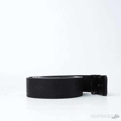 LV Monogram Embossed Black Belt