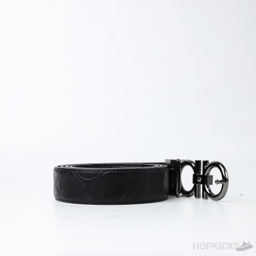 Ferragamo Ganici Black Buckle Belt