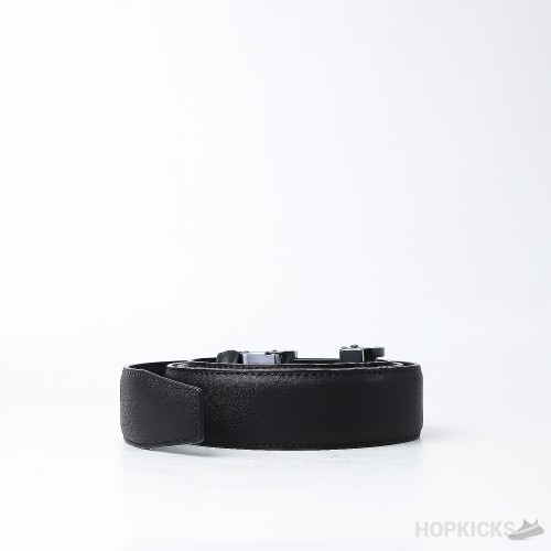 Hermes Constance Black-Silver Belt