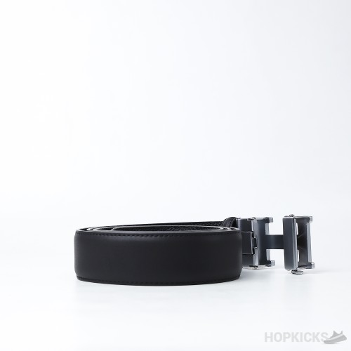 Hermes Constance Black-Silver Belt