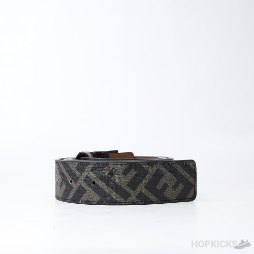 Fendi FF Print Brown-Black Belt