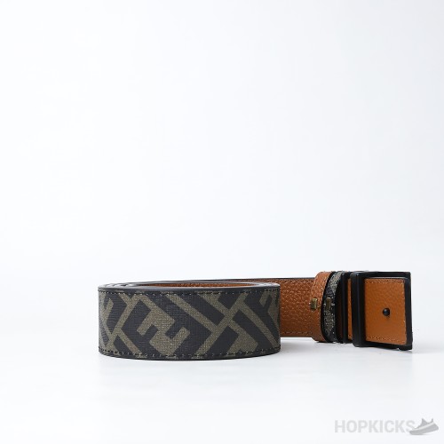 Fendi FF Print Brown-Black Belt