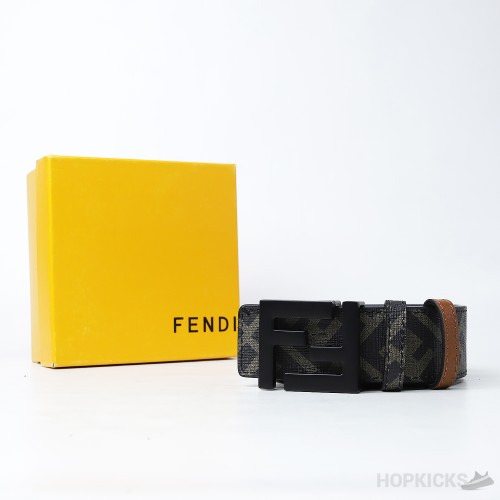 Fendi FF Print Brown-Black Belt