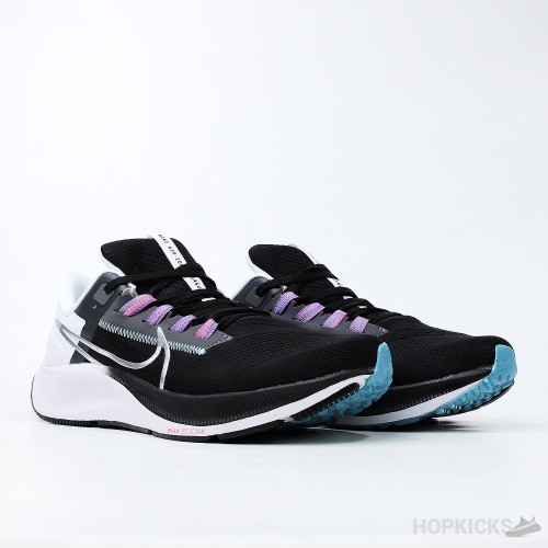 Air Zoom Pegasus 38 Black White Chlorine Blue (Slight Stain)