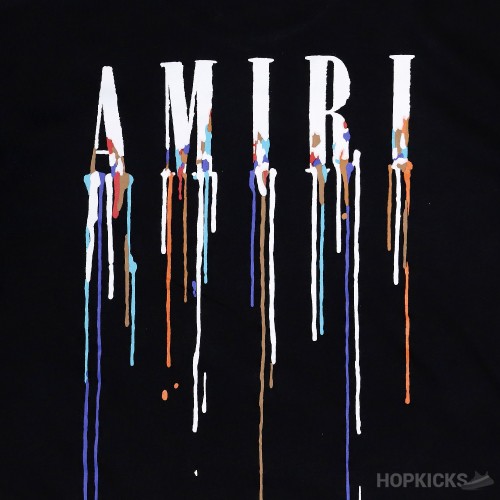 AMIRI Paint Drip Black T-Shirt