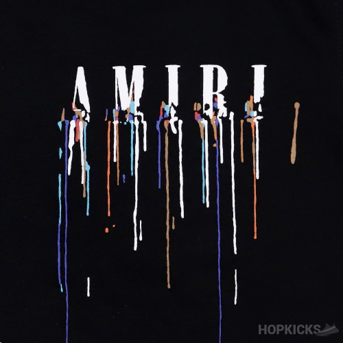 AMIRI Paint Drip Black T-Shirt
