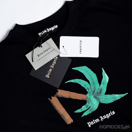 PALM ANGELS Broken Tree Black T-Shirt