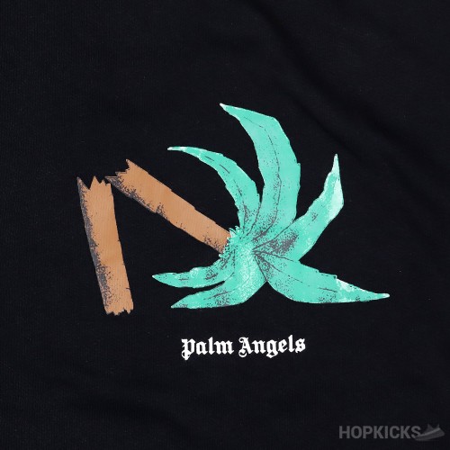 PALM ANGELS Broken Tree Black T-Shirt