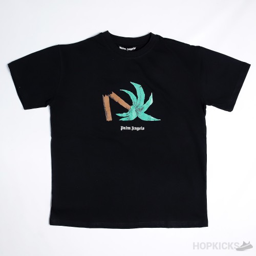 PALM ANGELS Broken Tree Black T-Shirt