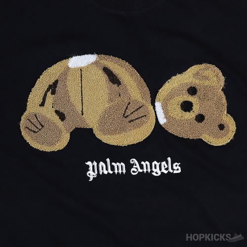 PALM ANGELS Broken Bear Black T-Shirt