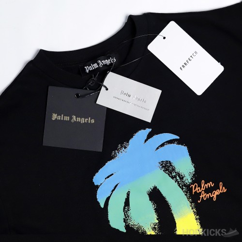 PALM ANGELS Tree Black T-Shirt