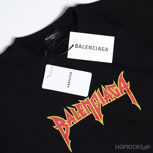 Bale*ciaga Metal Logo T-shirt