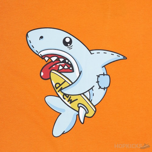 Drew Shark Surf Orange T-Shirt