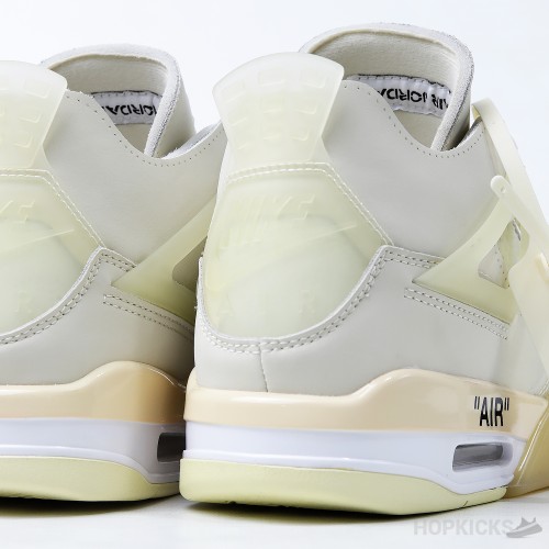 Off-White x Air Jordan 4 'Sail' (Dot Perfect)