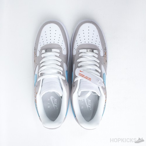 Nike Air Force 1 Low Paint Drip Grey (Premium Plus Batch)