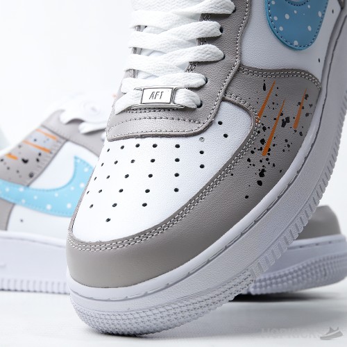Nike Air Force 1 Low Paint Drip Grey (Premium Plus Batch)