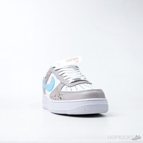 Nike Air Force 1 Low Paint Drip Grey (Premium Plus Batch)