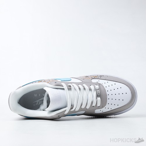 Nike Air Force 1 Low Paint Drip Grey (Premium Plus Batch)