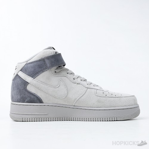 Reigning Champ X Nike Air Force 1 Mid Grey Black (Premium Plus Batch)