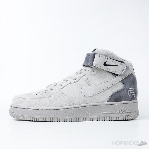 Reigning Champ X Nike Air Force 1 Mid Grey Black (Premium Plus Batch)