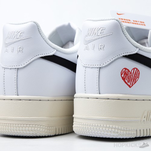 Nike Air force 1 Low Sail White Black (Premium Batch)