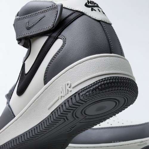 Nike Air Force 1 Mid Grey Black White (Premium Plus Batch)