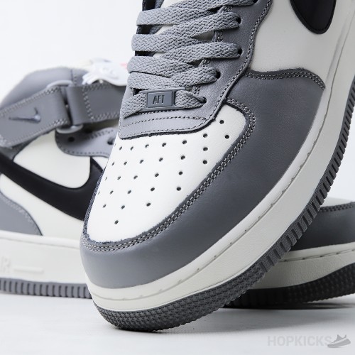 Nike Air Force 1 Mid Grey Black White (Premium Plus Batch)