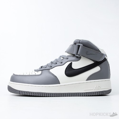 Nike Air Force 1 Mid Grey Black White (Premium Plus Batch)