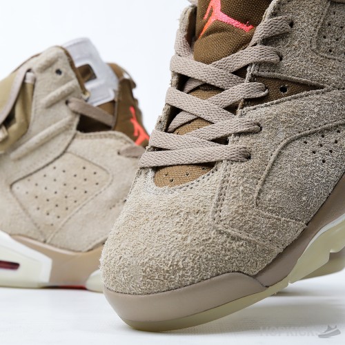 Travis Scott x Air Jordan 6 Khaki (Dot Perfect)