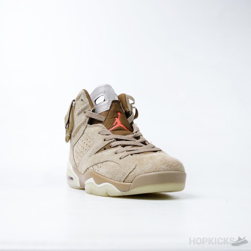 Travis Scott x Air Jordan 6 Khaki (Dot Perfect)