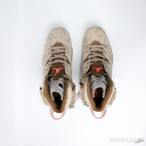Travis Scott x Air Jordan 6 Khaki (Dot Perfect)