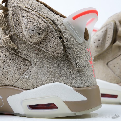 Travis Scott x Air Jordan 6 Khaki (Dot Perfect)