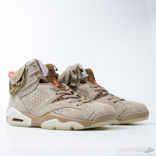 Travis Scott x Air Jordan 6 Khaki (Dot Perfect)