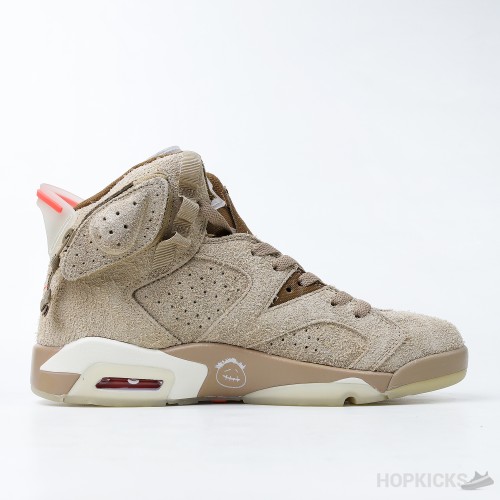 Travis Scott x Air Jordan 6 Khaki (Dot Perfect)