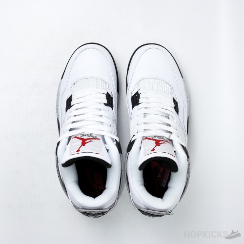 Air Jordan 4 Retro 'White Cement' (Dot Perfect)