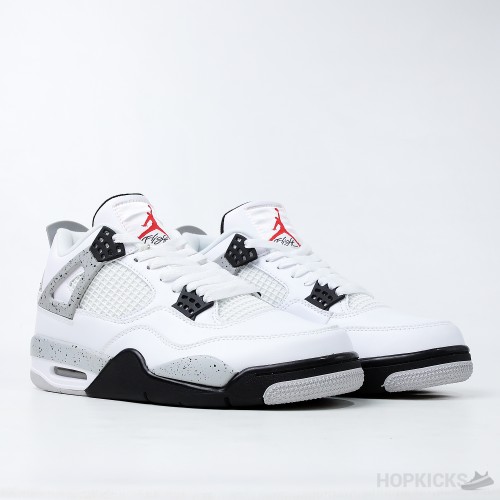 Air Jordan 4 Retro 'White Cement' (Dot Perfect)