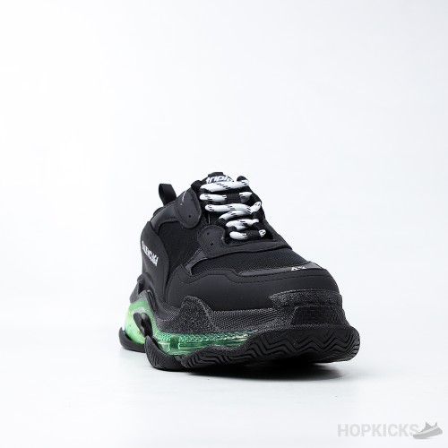 Bale*ciaga Triple S 'Black Green' (Dot Perfect)